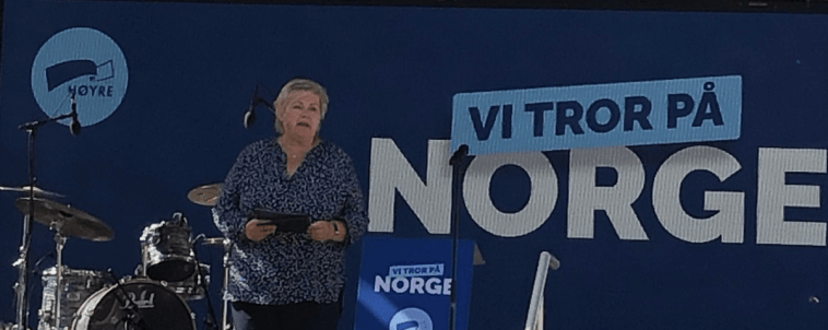 Erna på Høyres partitime