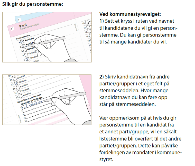 Hvordan gi personstemme