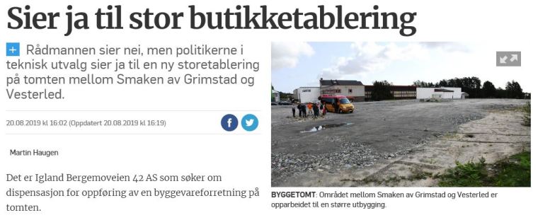 Skjermbilde ByggMax behandling